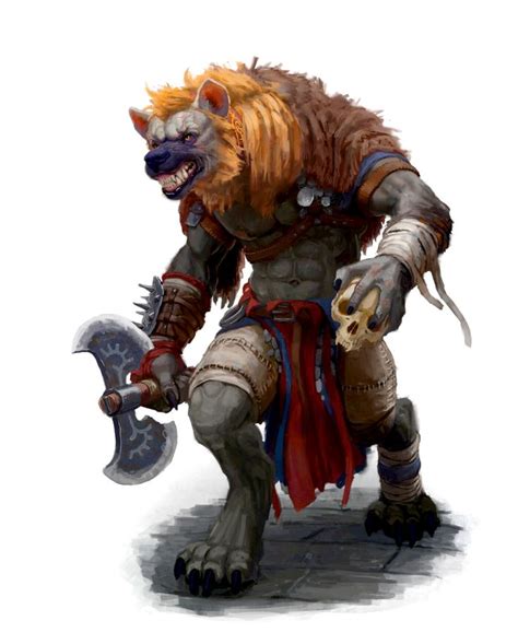 Gnoll pathfinder 2e - 2. TheOctoPigeon • 3 hr. ago. The gnoll is a rather small ancestry, having only four heritages, which is because there are only four kinds of Hyena on earth! The Spotted Hyena, which the great gnoll is based on, the Aardwolf, which the Ant gnoll is based on, the brown Fur Hyena, which the Witch gnoll is based on and finally the stripped hyena ...